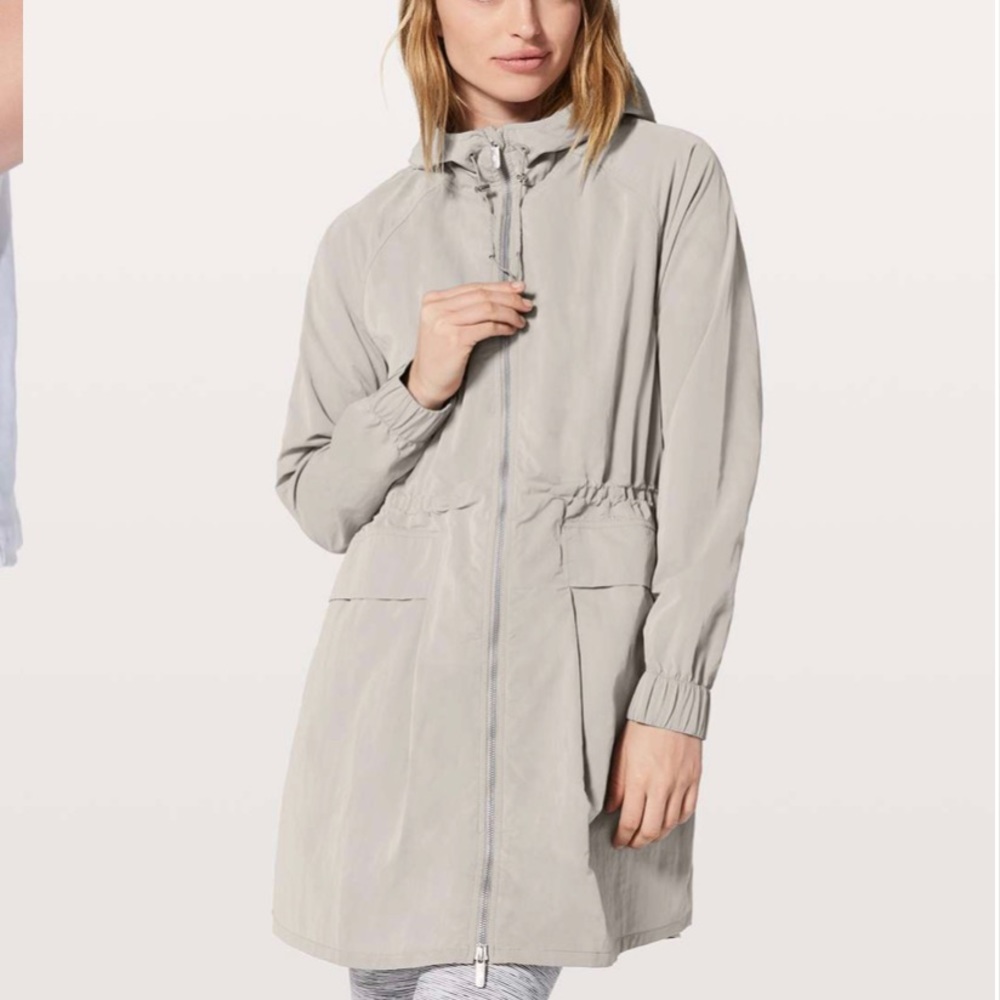 lululemon athletica Gray Hooded Jacket